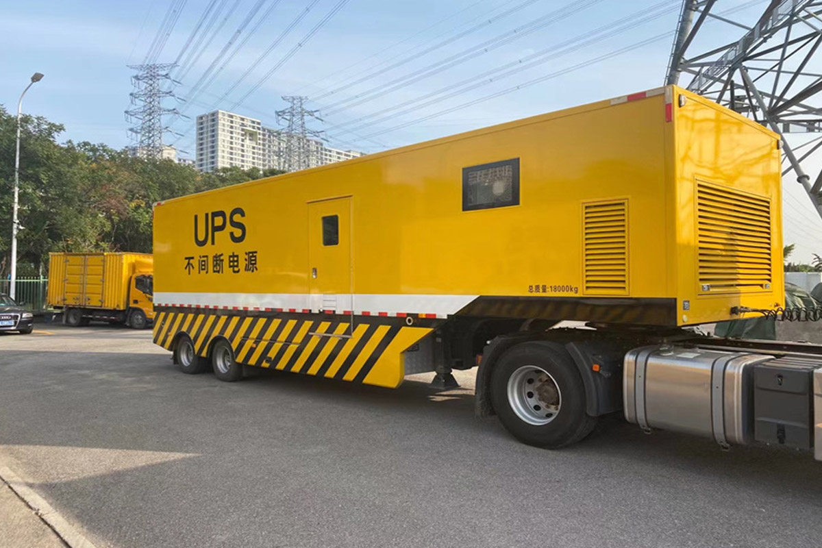 老街街道发电机租赁施工现场